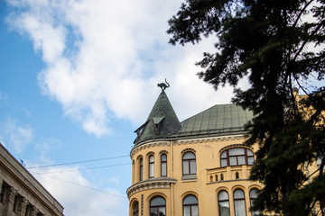 Fototapeta na wymiar old Riga streets and architecture