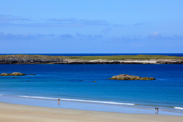 Durness -  (Scotland), UK - August 11, 2018: The beaches at Durness peninsula, Scotland, Highlands, United Kingdom
