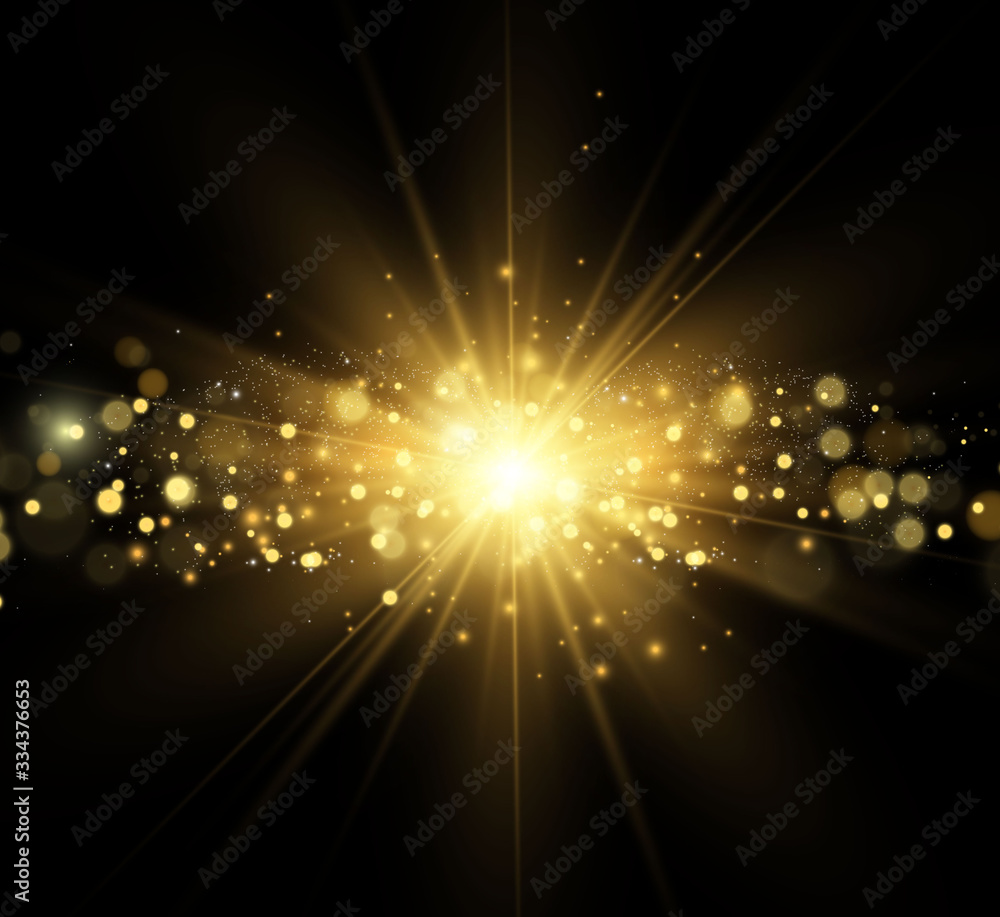 Aufkleber beautiful sparks shine with special light. vector sparkles on a transparent background. christmas ab