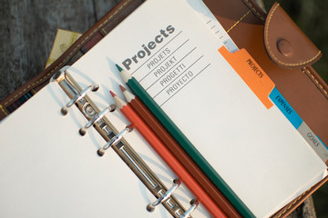 notebook and pen