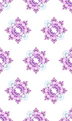 Ornamental print pattern. Decorative texture for surface design. Filigree vector ornament.