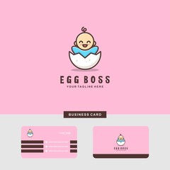 Baby Egg logo and business card