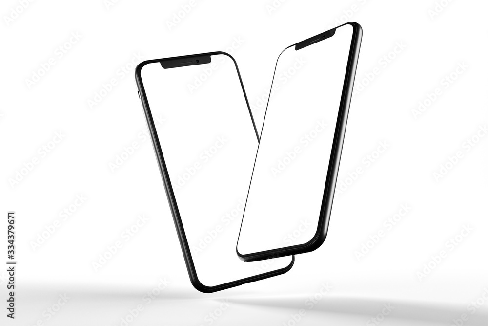 Poster mock up of device - 3d rendering