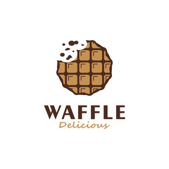 Delicious waffle logo design inspiration