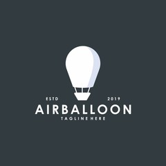 White air balloon logo design