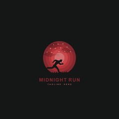 Midnight run logo design inspiration