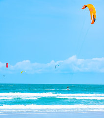 Kitesurfing Thailand Hua hin on a Sunny day