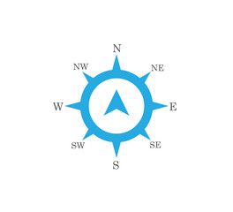 compass rose wind direction navigation position vector graphic design illustration