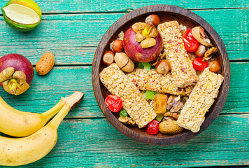 Homemade fitness bars