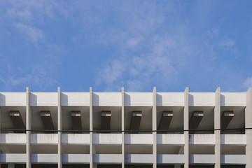 Abstract pattern from part of building facade