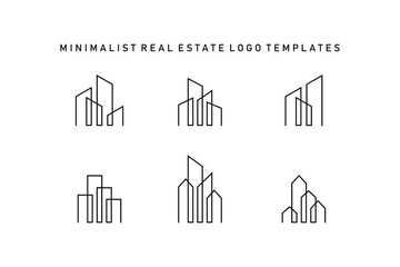 Minimalist real estate logo design