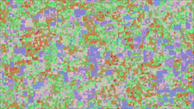 Bright Purple Tones In Diminute Orange Spectral Imaginary Fractal Noise