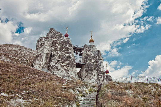 Cretaceous rocks Kostomarovsky Spassky Monastery Cathedral of Saviour image