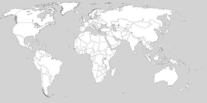 map of the world in black and white without names wallpaper background