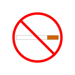 No smoking icon on white background. EPS 10