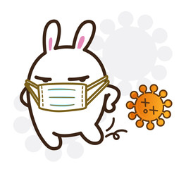 Health protection and prevention during Virus and infectious outbreak : Vector illustration