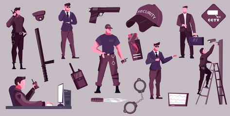 Security Service Flat Set 
