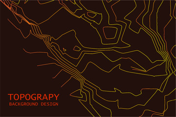 background of the topographic map. Topography relief. Topographic map lines, contour background.Outline cartography landscape.
Modern poster design. Trendy cover with wavy colorful lines