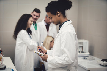 Laboratory scientist working at lab 