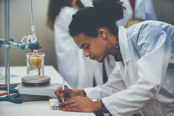 Laboratory scientist working at lab 