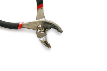 Adjustable pliers isolated on white background