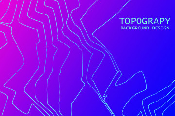 background of the topographic map. Topography relief. Topographic map lines, contour background.Outline cartography landscape.
Modern poster design. Trendy cover with wavy colorful lines