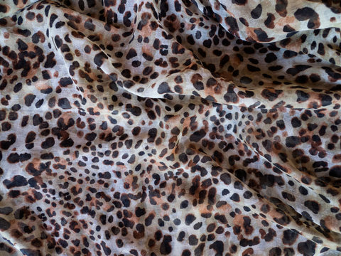 Close up of a wildcat animal print fabric