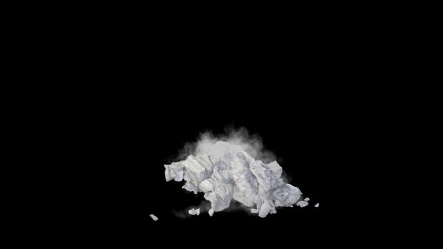 Statue Destruction with Alpha Channel