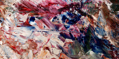 Colorful abstract background wallpaper. Modern motif visual art.  Mixtures of oil paint. Trendy...