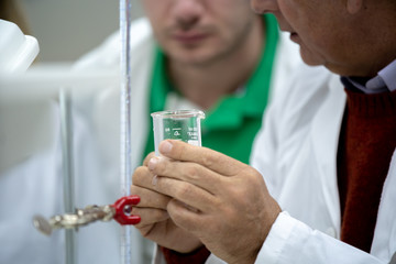 Laboratory scientist working at lab 