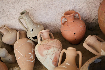 Ancient Greek jugs and amphorae.
