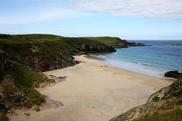 Durness -  (Scotland), UK - August 11, 2018: The beaches at Durness peninsula, Scotland, Highlands, United Kingdom