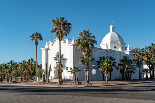 famous church at Ajo townside