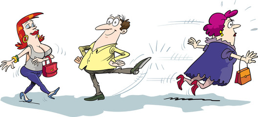 Couple man and woman. Lover