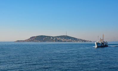 Obraz premium Kinaliada, one of the Princes' Islands, also called Adalar, in the Sea of Marmara off the coast of Istanbul