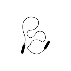 Skipping Rope Icon. Jumping-rope Icon Vector Illustration on the white background. - Vector