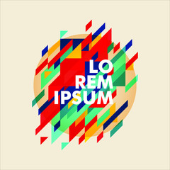 Fototapeta premium Minimalistic design, creative concept, modern diagonal abstract background. Geometric element. vector-stock illustration