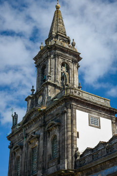 Trindade Church In Porto, Portugal..