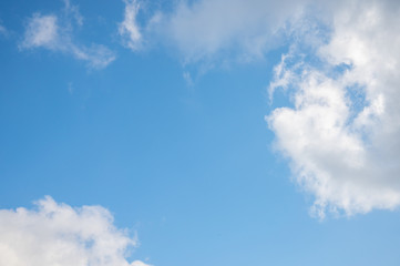 blue sky with clouds as wallpaper