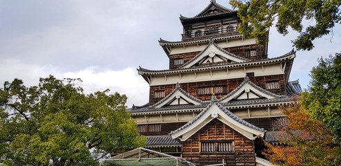 Fototapeta premium Hiroshima Castle November 2017
