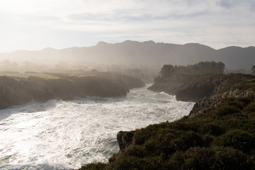 Mouter of the river aguadamia, Asturias, Spain