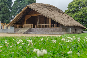 thatch house in smit of meghalaya india for the royal