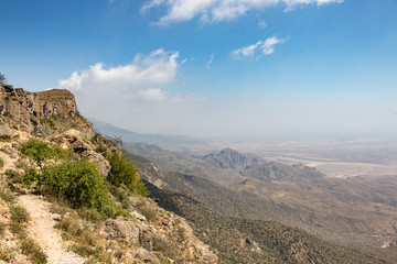 Great view point jabal samhan near Salalah in Oman