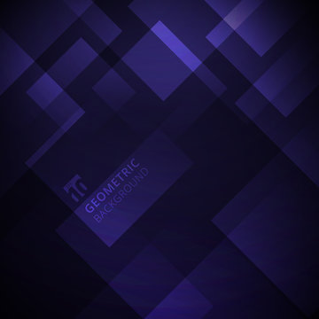 Abstract Purple Gradient Color Geometric Square Overlay Modern Background Design.