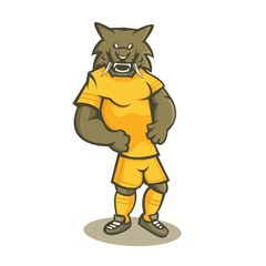 Leopard cartoon mascot design illustration