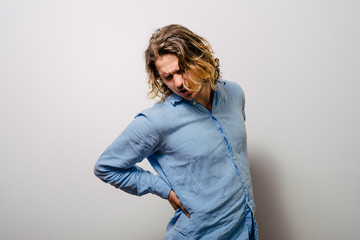man with backache