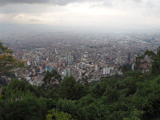 Blick auf das Häusermeer von Bogota