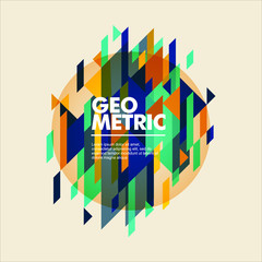 Obraz premium Minimalistic design, creative concept, modern diagonal abstract background. Geometric element. vector-stock illustration