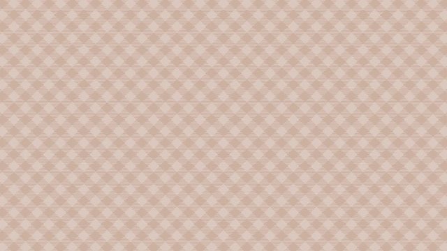 Gingham check diagonal pattern of brown. Seamless loop.