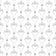 sales funnel icon pattern line design vector eps 10